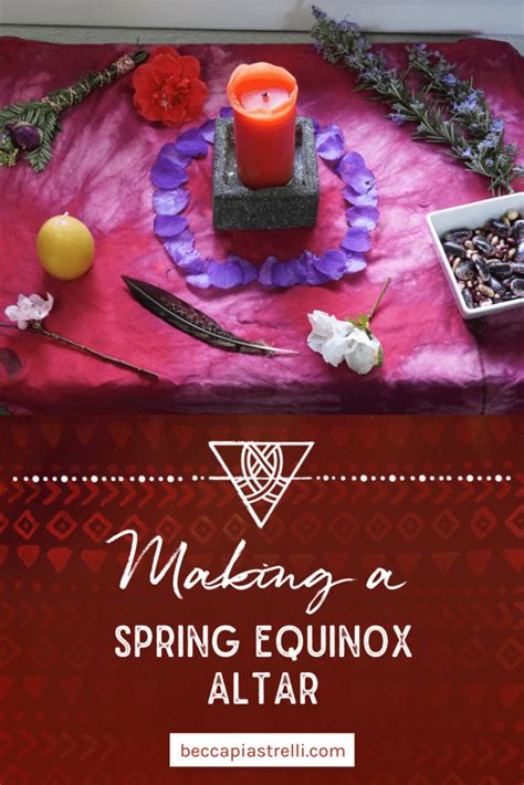 Witch of the spring equinox ceremony
